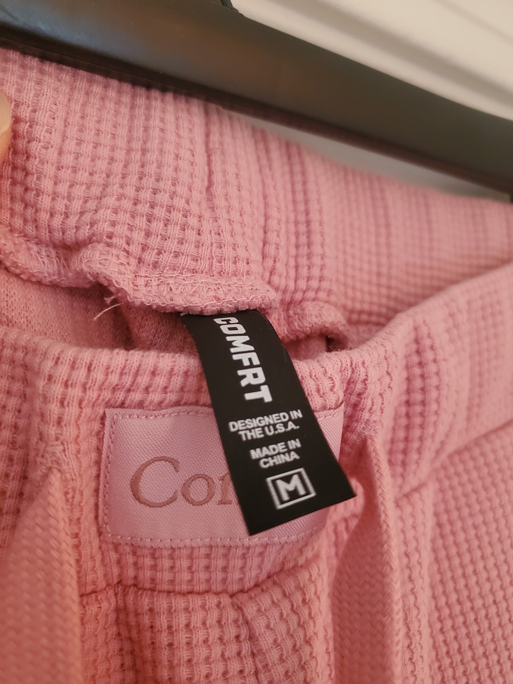 Comfrt Waffle Lounge Set - Baby Pink - Picture 7 of 8